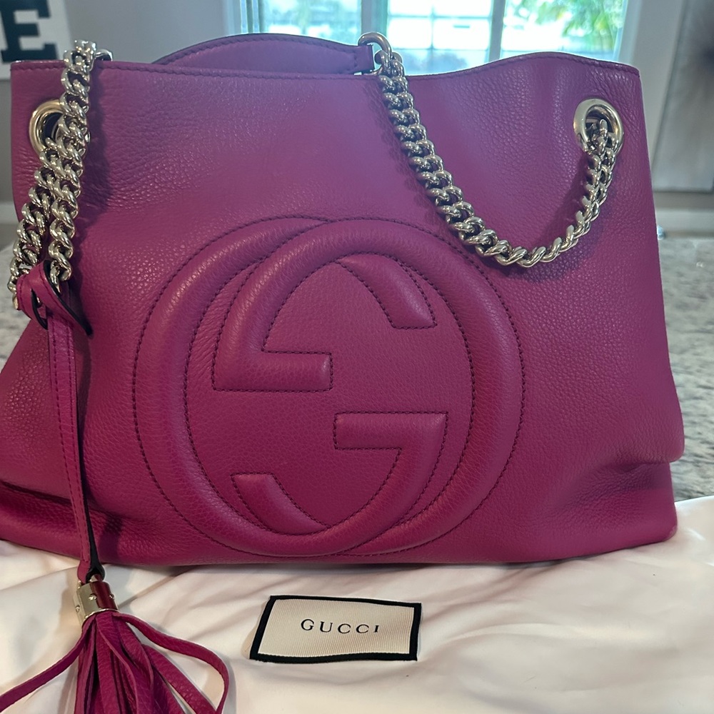 Gucci Pebbled Soho Tote
